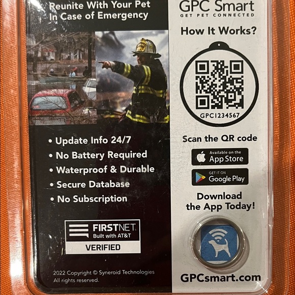 ⚡️⚡️⚡️Smart Pet Recovery System - Blue and White bundle 4 NWT - Picture 4 of 8